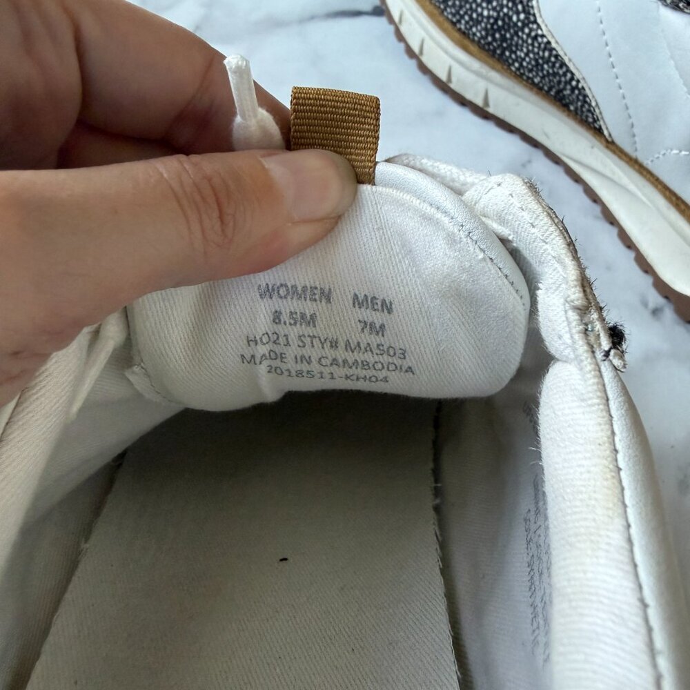 Madewell Kickoff Trainer Sneakers in Olive Grove Multi Size 8.5 - Picture 5 of 10